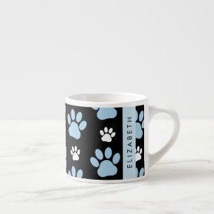 Patroon van poten, blauwe poten, reuzenpoten, Jouw Espresso Kop