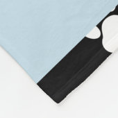 Patroon van poten, blauwe poten, reuzenpoten, Jouw Fleece Deken (Hoek)