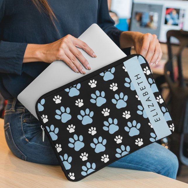 Patroon van poten, blauwe poten, reuzenpoten, Jouw Laptop Sleeve (Creator heeft geüpload)