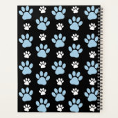 Patroon van poten, blauwe poten, reuzenpoten, Jouw Planner (Achterkant)