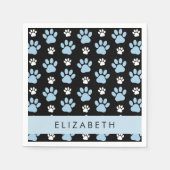 Patroon van poten, blauwe poten, reuzenpoten, Jouw Servet (Voorkant)