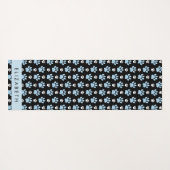 Patroon van poten, blauwe poten, reuzenpoten, Jouw Yogamat (Achterkant (horizontaal))