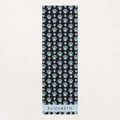 Patroon van poten, blauwe poten, reuzenpoten, Jouw Yogamat (Voorkant)