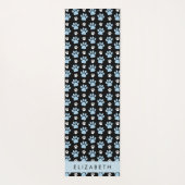 Patroon van poten, blauwe poten, reuzenpoten, Jouw Yogamat (Achterkant)