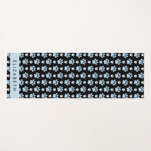 Patroon van poten, blauwe poten, reuzenpoten, Jouw Yogamat (Voorkant (horizontaal))