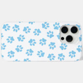 Patroon van poten, hondenpoten, baby blauwe poten Case-Mate iPhone case (Achterkant (horizontaal))