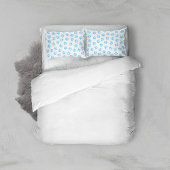 Patroon van poten, hondenpoten, baby blauwe poten kussensloop