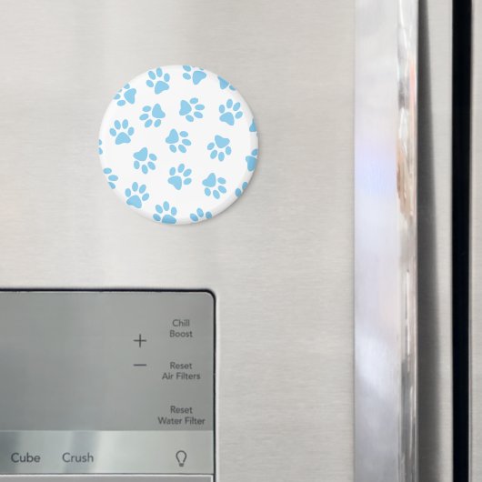 Patroon van poten, hondenpoten, baby blauwe poten magneet (Insitu (Koelkast))