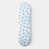 Patroon van poten, hondenpoten, baby blauwe poten persoonlijk skateboard (Voorkant)