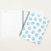Patroon van poten, hondenpoten, baby blauwe poten planner (Display)
