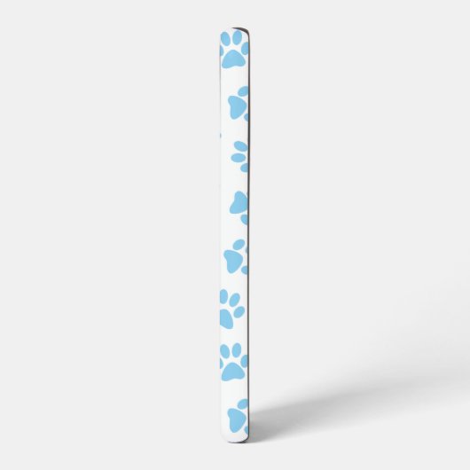 Patroon van poten, hondenpoten, baby blauwe poten samsung galaxy hoesje (Linkerkant)