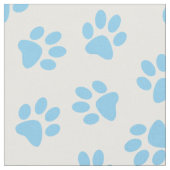 Patroon van poten, hondenpoten, baby blauwe poten stof (Close Up)