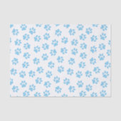 Patroon van poten, hondenpoten, baby blauwe poten tissuepapier (Voorkant)