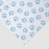 Patroon van poten, hondenpoten, baby blauwe poten tissuepapier (Detail)