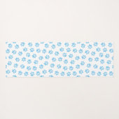 Patroon van poten, hondenpoten, baby blauwe poten yogamat (Achterkant (horizontaal))