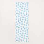 Patroon van poten, hondenpoten, baby blauwe poten yogamat (Achterkant)