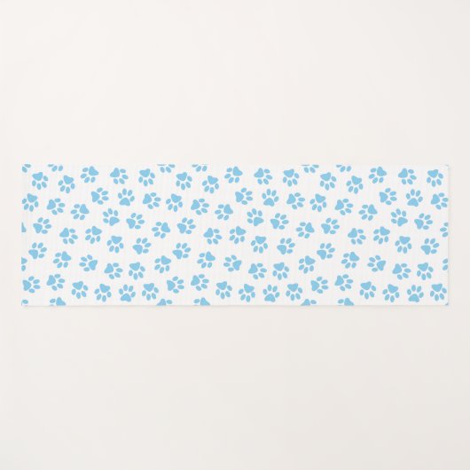 Patroon van poten, hondenpoten, baby blauwe poten yogamat (Voorkant (horizontaal))