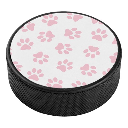 Patroon van poten, hondenpoten, Baby roze poten Hockey Puck (3/4)