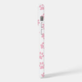 Patroon van poten, hondenpoten, Baby roze poten iPhone Hoesje (Linkerkant)