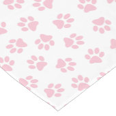 Patroon van poten, hondenpoten, Baby roze poten Korte Tafelloper (Hoek)