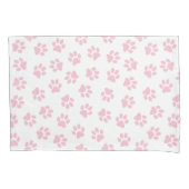 Patroon van poten, hondenpoten, Baby roze poten Kussensloop (Voorkant)