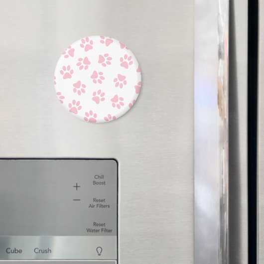 Patroon van poten, hondenpoten, Baby roze poten Magneet (Insitu (Koelkast))