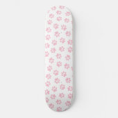 Patroon van poten, hondenpoten, Baby roze poten Persoonlijk Skateboard (Voorkant)