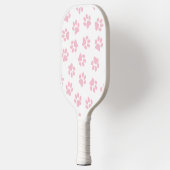 Patroon van poten, hondenpoten, Baby roze poten Pickleball Paddle (Links)