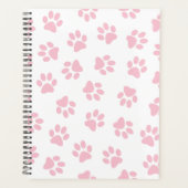 Patroon van poten, hondenpoten, Baby roze poten Planner (Voorkant)