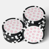 Patroon van poten, hondenpoten, Baby roze poten Poker Chips (Opstapeling)