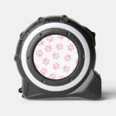 Patroon van poten, hondenpoten, Baby roze poten Rolmaat (Voorkant)
