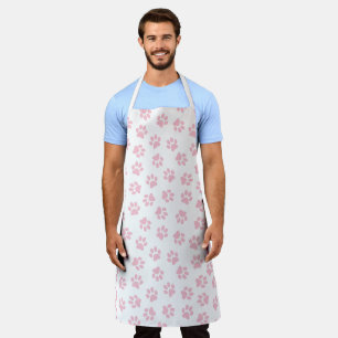 Patroon van poten, hondenpoten, Baby roze poten Schort