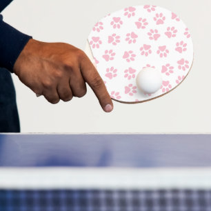 Patroon van poten, hondenpoten, Baby roze poten Tafeltennisbatje