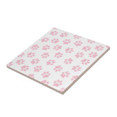Patroon van poten, hondenpoten, Baby roze poten Tegeltje (Zijkant)