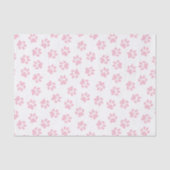 Patroon van poten, hondenpoten, Baby roze poten Tissuepapier (Voorkant)