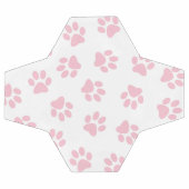 Patroon van poten, hondenpoten, Baby roze poten Voetbal (Enkel)