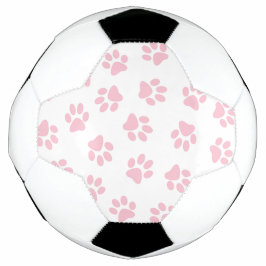 Patroon van poten, hondenpoten, Baby roze poten Voetbal