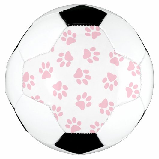 Patroon van poten, hondenpoten, Baby roze poten Voetbal (Voorkant)