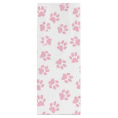 Patroon van poten, hondenpoten, Baby roze poten Wijn Cadeautas (Achterkant)
