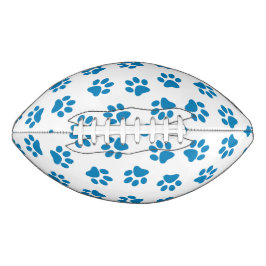 Patroon van poten, hondenpoten, blauwe poten american football