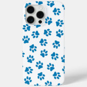 Patroon van poten, hondenpoten, blauwe poten Case-Mate iPhone case (Achterkant)