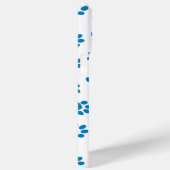 Patroon van poten, hondenpoten, blauwe poten Case-Mate iPhone case (Achterkant / Rechts)