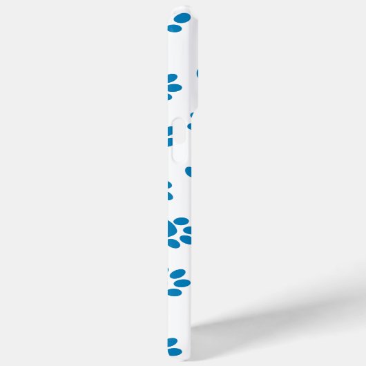 Patroon van poten, hondenpoten, blauwe poten Case-Mate iPhone case (Achterkant / Rechts)