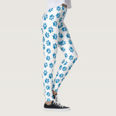 Patroon van poten, hondenpoten, blauwe poten leggings (Rechts)
