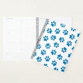 Patroon van poten, hondenpoten, blauwe poten planner (Display)