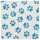 Patroon van poten, hondenpoten, blauwe poten stof (Swatch)