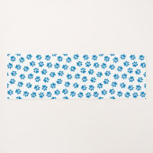 Patroon van poten, hondenpoten, blauwe poten yogamat (Achterkant (horizontaal))