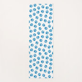 Patroon van poten, hondenpoten, blauwe poten yogamat (Voorkant)