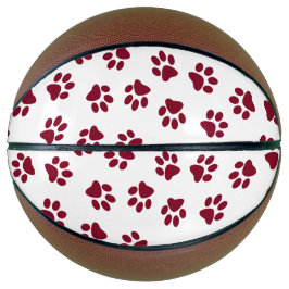 Patroon van poten, hondenpoten, Bourgondische pote Basketbal