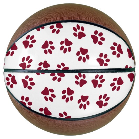Patroon van poten, hondenpoten, Bourgondische pote Basketbal (Voorkant)